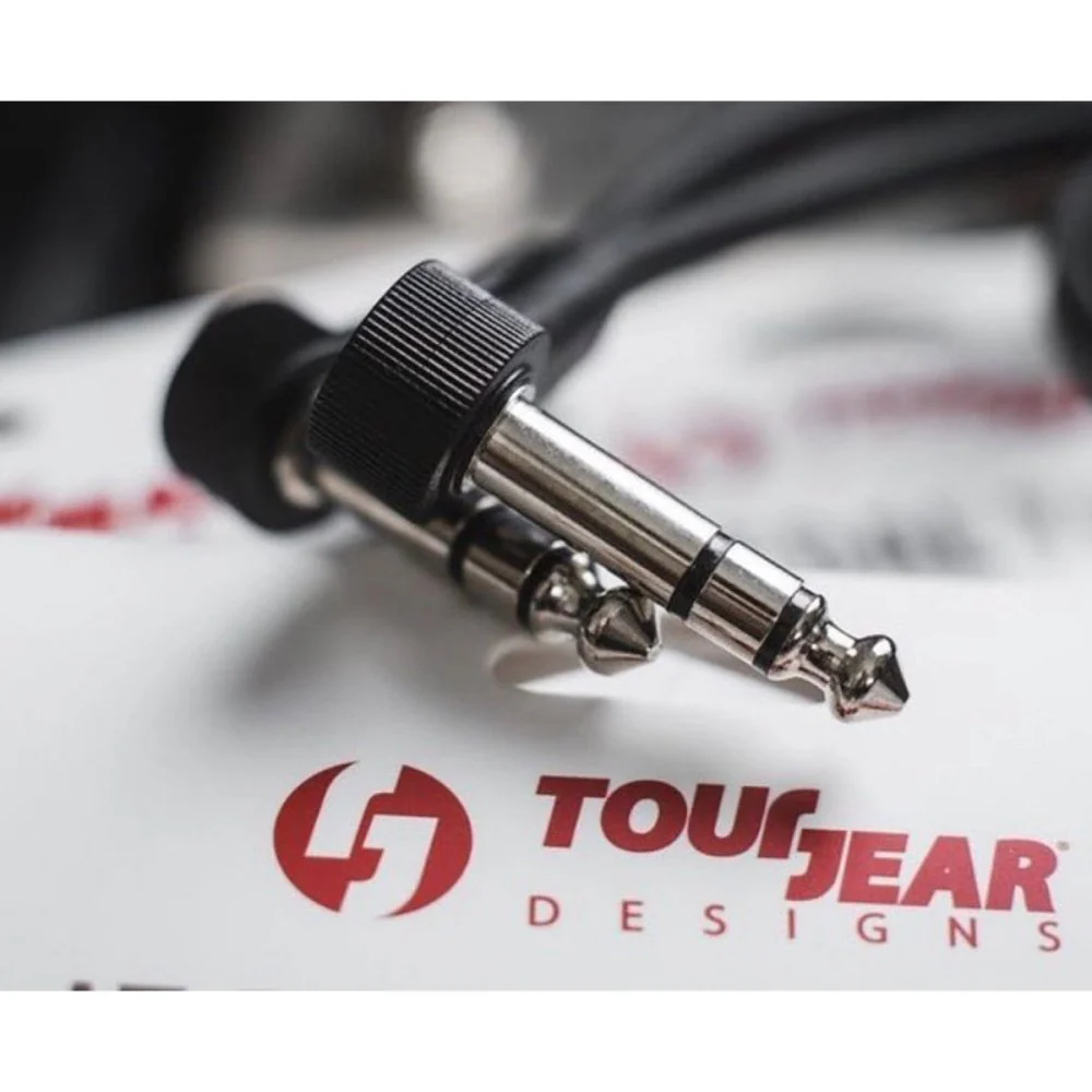 TourGear Designs Flat TRS Patch Cable TRS to TRS S Shape For Stereo Pedals - Image 5