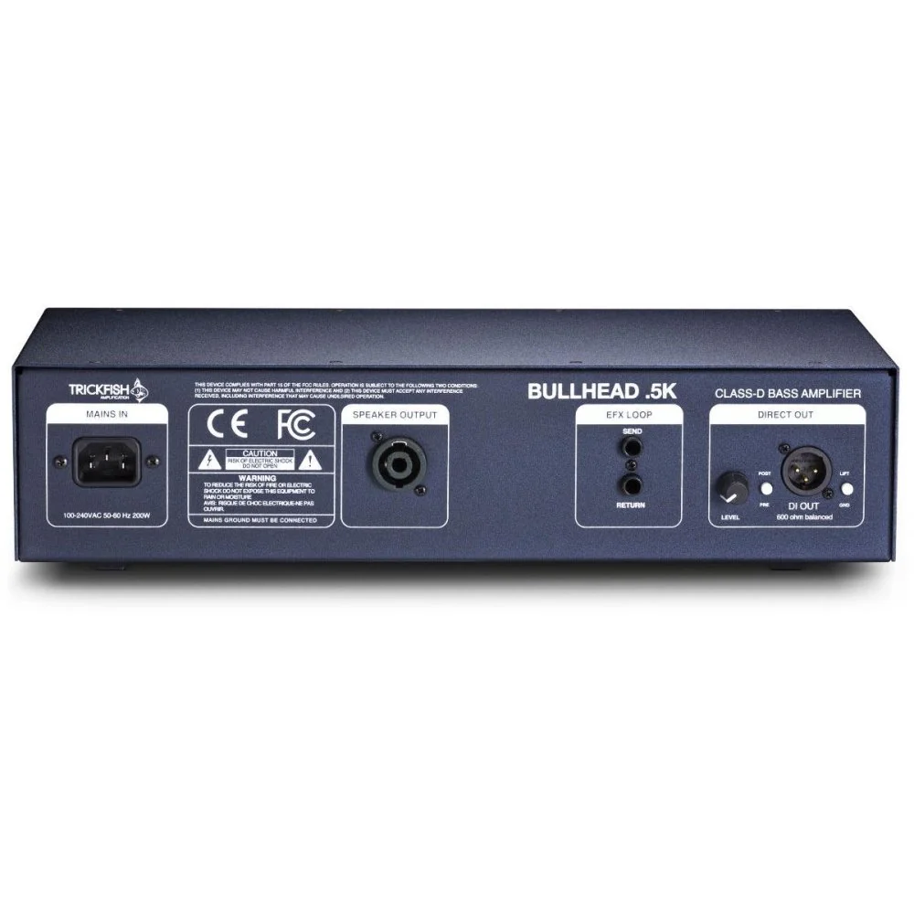 Trickfish Bullhead .5K 700W Lightweight Bass Amplifier Head Mike Pope Designed Preamp - Image 3