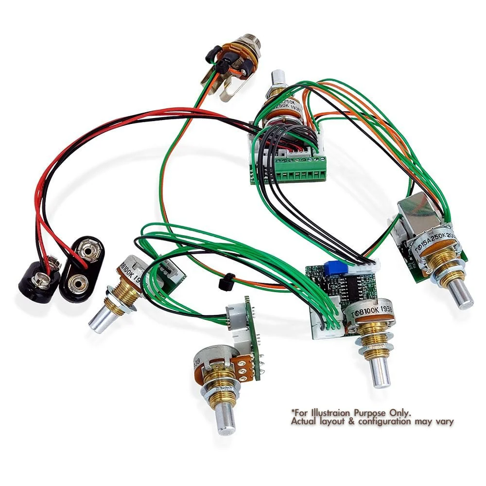 Trickfish FlexCore Preamp (Layout #79, Pre-Wired) Mike Pope Designed Onboard Bass Preamp