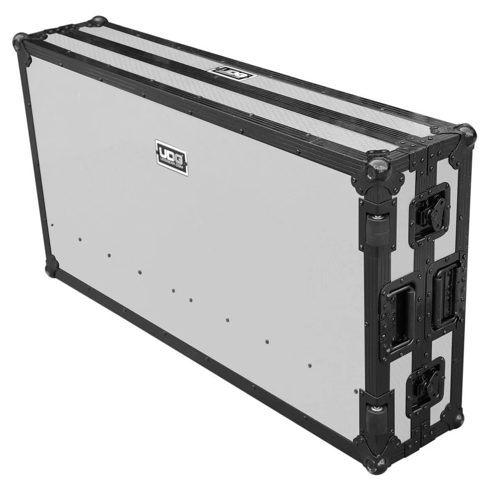 UDG Ultimate Portable Z-Style DJ Table Plus w/ Wheels (White) - Image 2