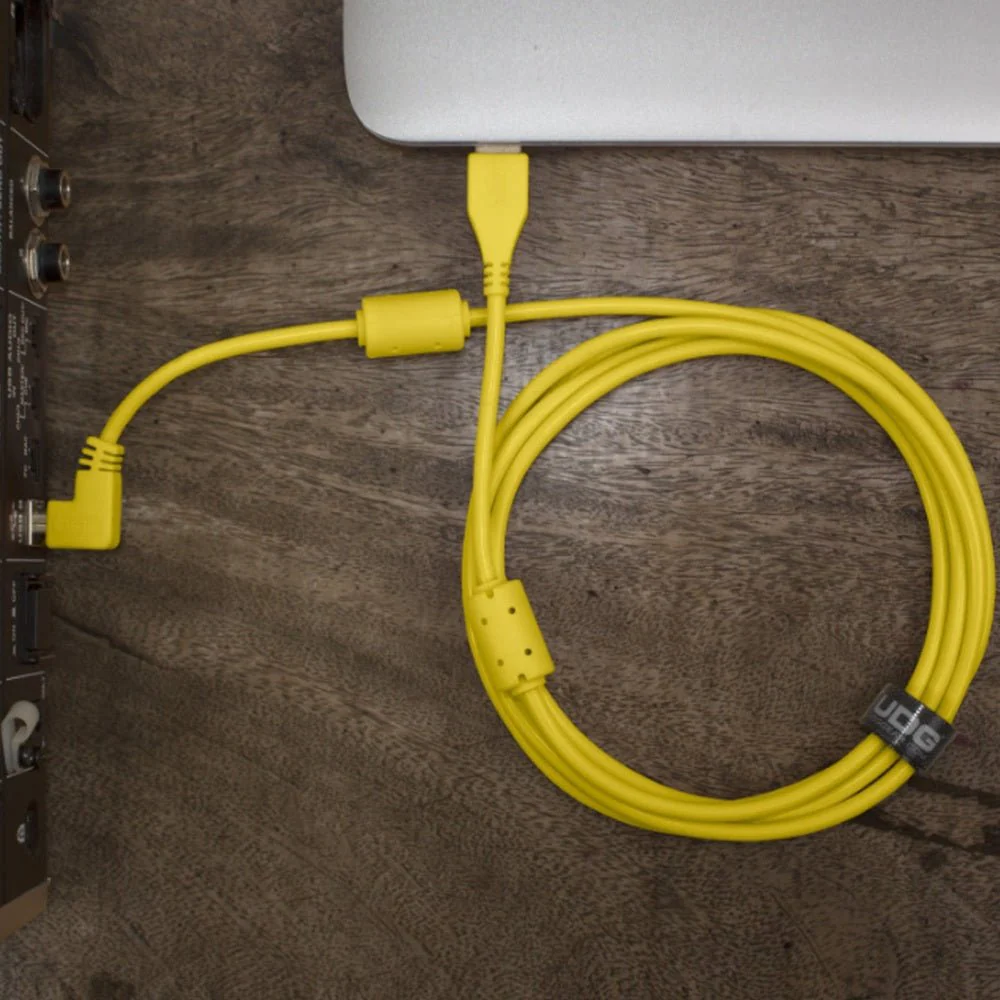 UDG Ultimate U95005 USB2 Cable A-B Yellow Angled 2m - Image 7