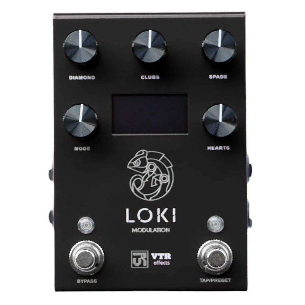 VTR Effects LOKI Black Limited Edition Stereo Modulation 6-Algorithms Chorus, Harmchorus, Tremolo, Flanger, Phaser & Harmwave