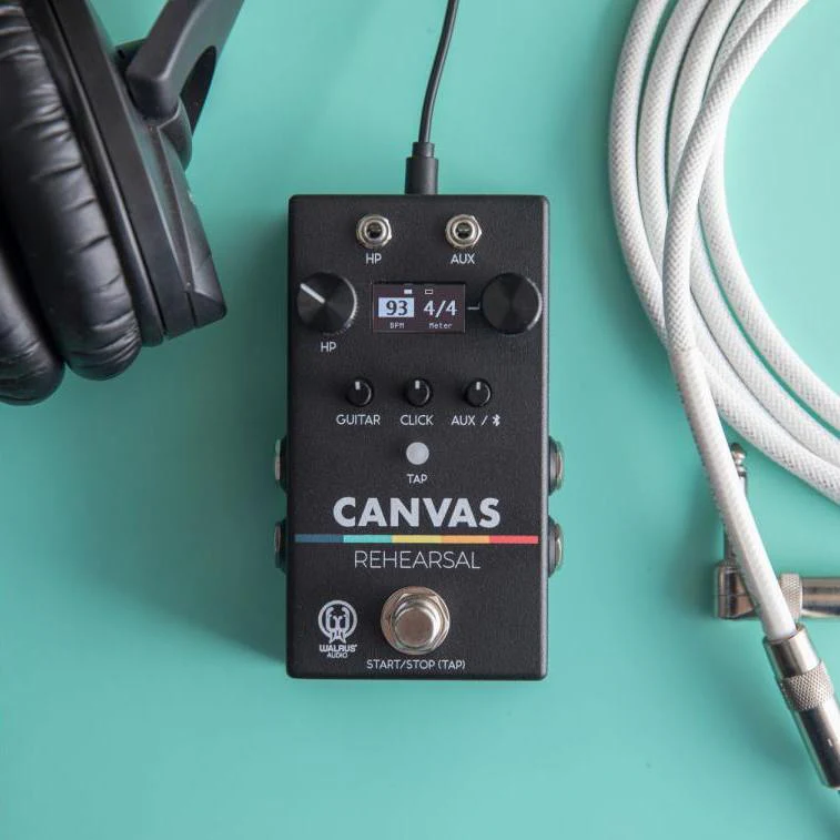 Walrus Canvas REHEARSAL Pedalboard IEM Headphone Amp w/ Clicks, AUX in & Bluetooth Audio - Image 4