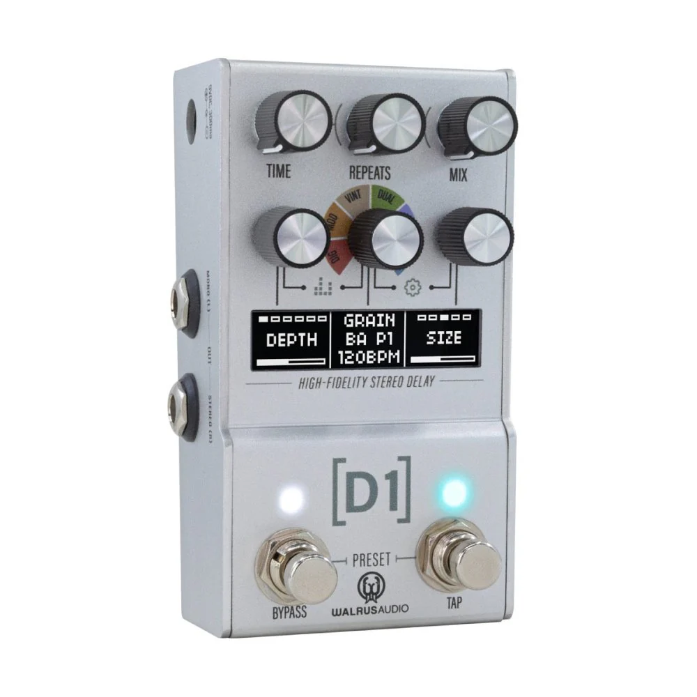 Walrus D1 MK2 High-Fidelity Stereo Delay Pedal MAKO Series
