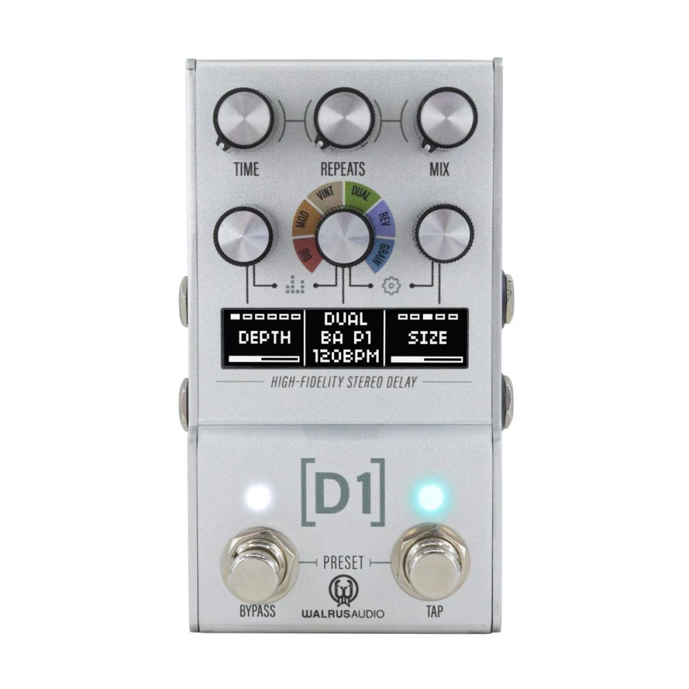 Walrus D1 MK2 High-Fidelity Stereo Delay Pedal MAKO Series - Image 2