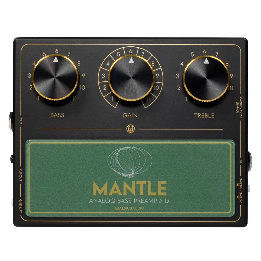 Walrus MANTLE Analog Bass Preamp / DI Pedal w/ Sapphire Transformers - Image 2