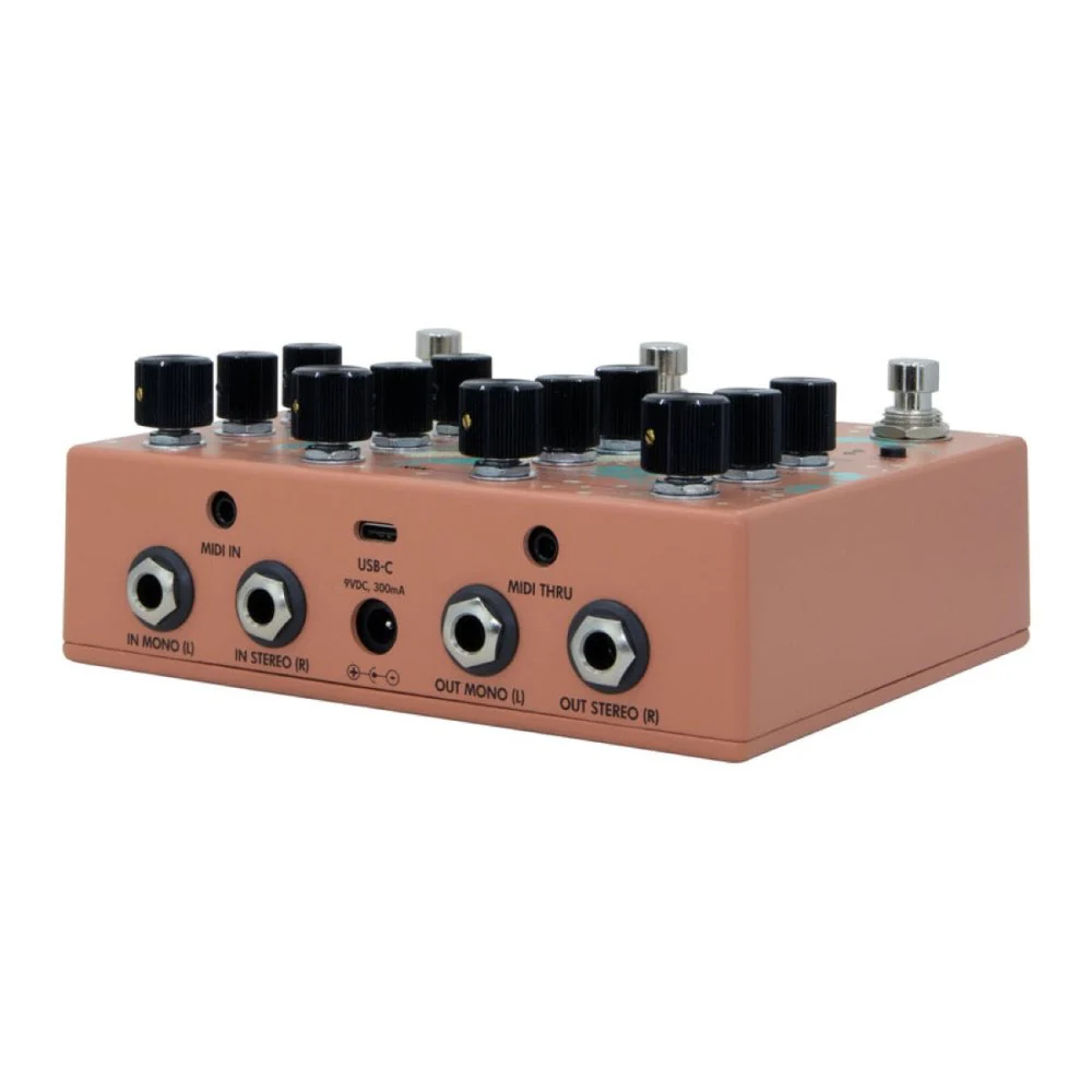 Walrus Qi Etherealizer Multi-effects Pedal w/ Delay, Chorus, Grain, Reverb Terracotta - Image 4