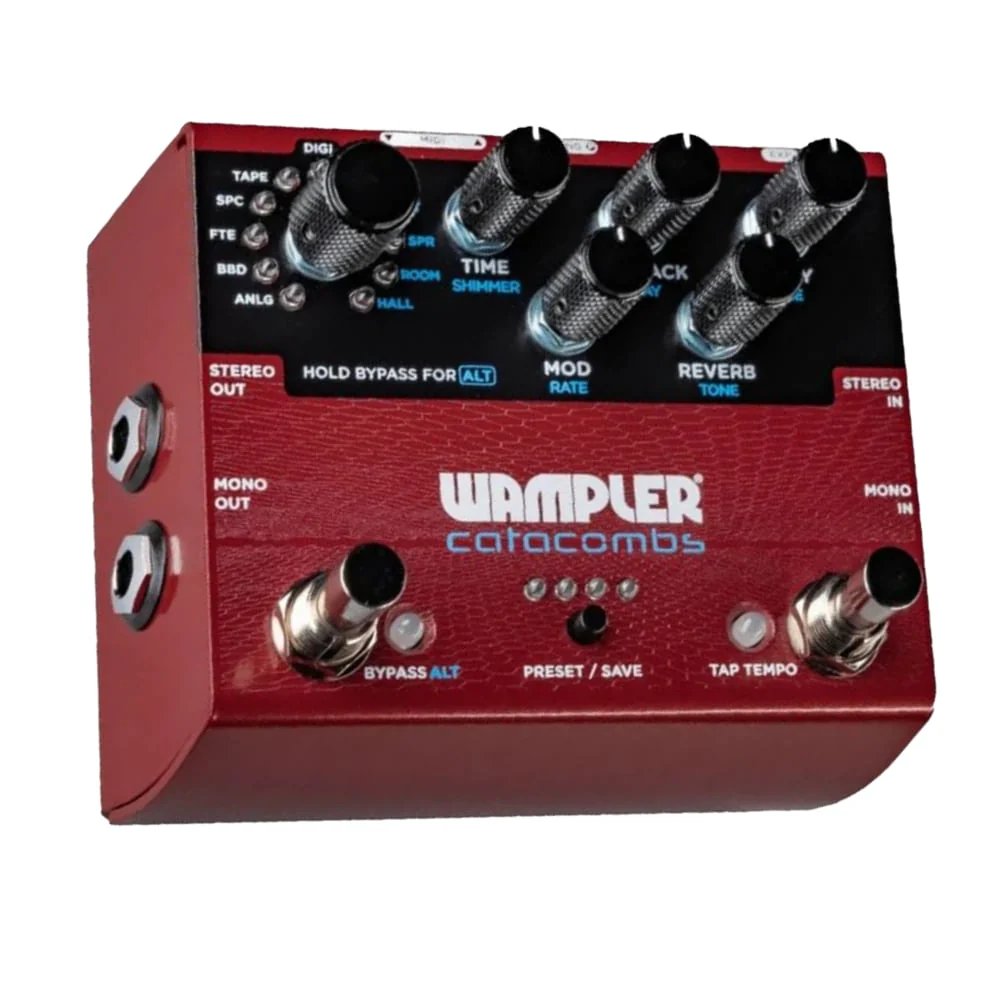 Wampler CATACOMBS All-In-One Delay & Reverb Pedal w/ FREE AAX, AU & VST3 Plugins