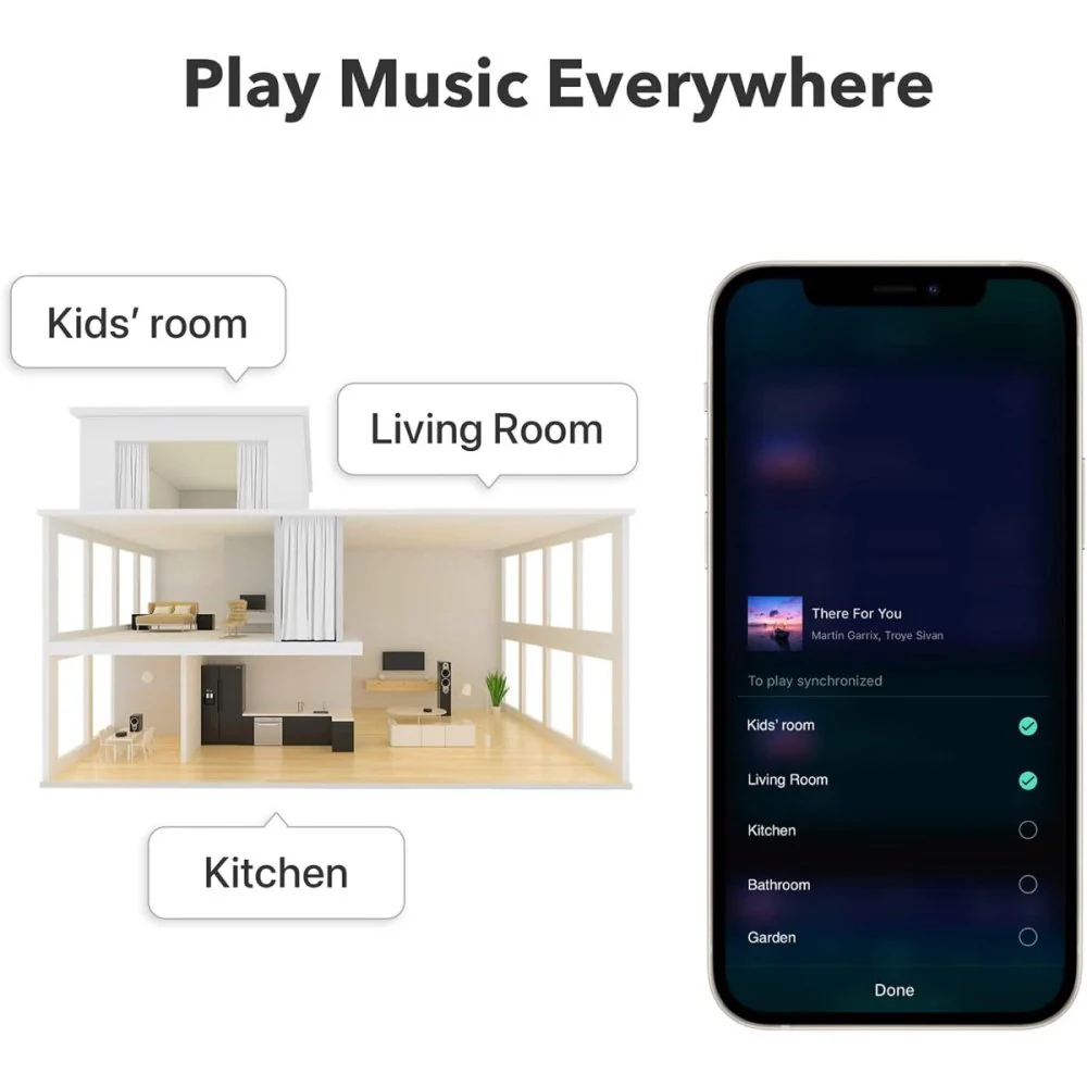 WiiM Mini AirPlay2 Wireless Audio Streamer w/ Siri & Alexa Hi-Res Audio from Spotify - Image 7