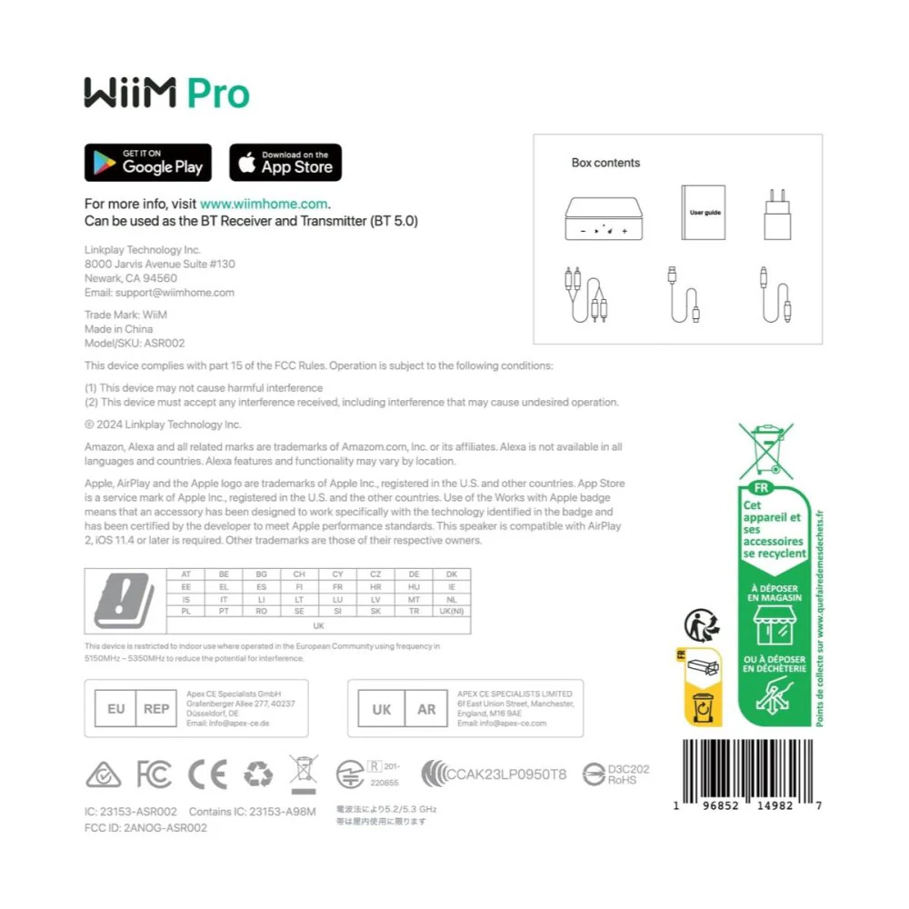 WiiM PRO AirPlay2 Wireless Audio Streamer & Chromecast w/ Siri & Alexa Hi-Res Audio from Spotify - Image 9