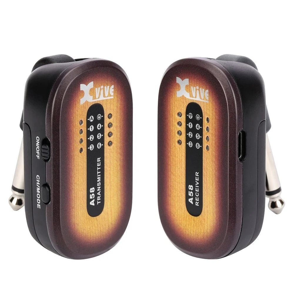 Xvive A58 Guitar Wireless System 5.8 GHz w/ Carry Case (Sunburst) - Image 7