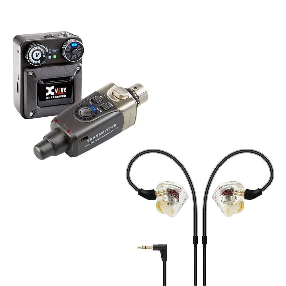 Xvive U4T9 Wireless In Ear Monitoring System w/ T9 In-Ear Monitors