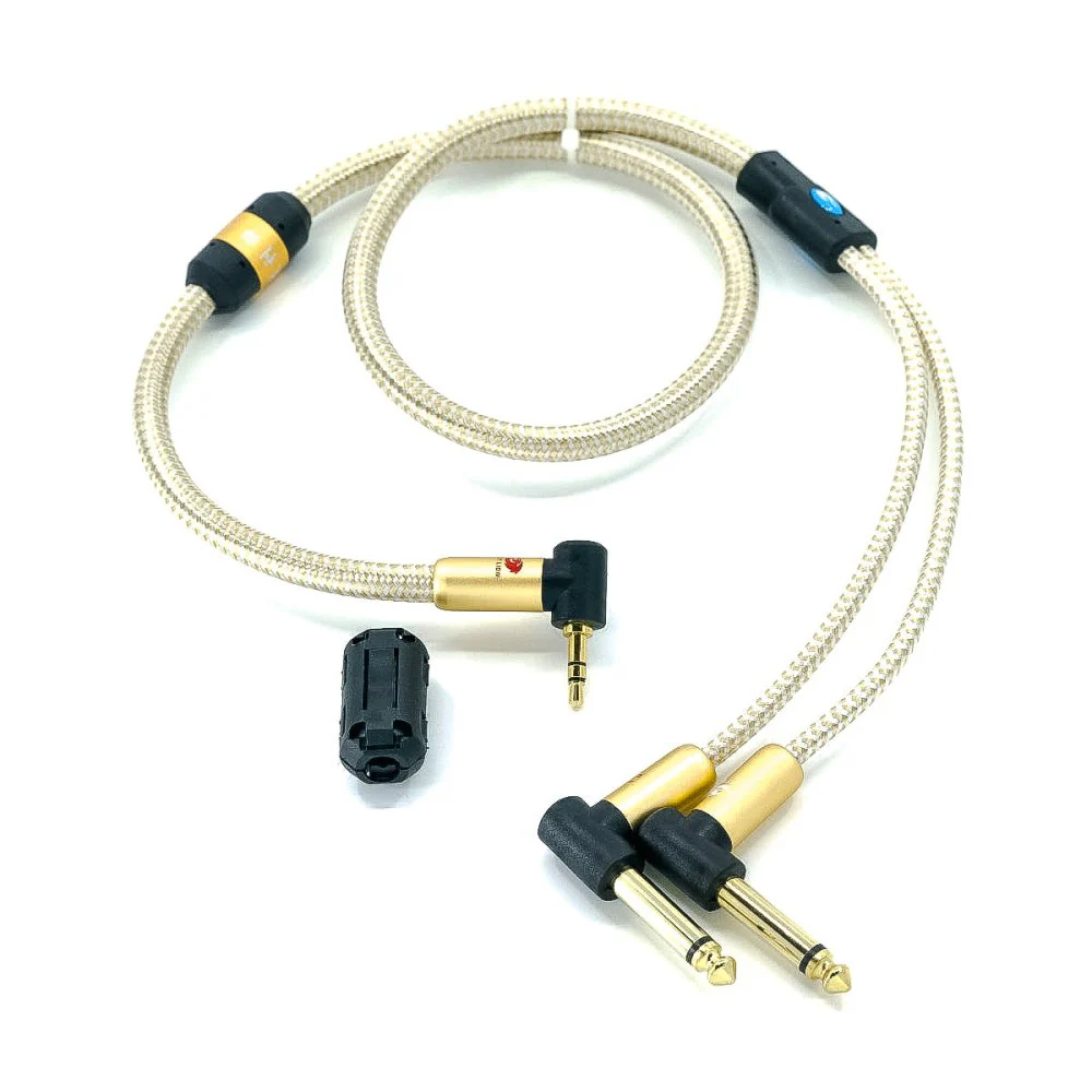 Y - Cable Splitter Cable TRS 3.5mm to TS 1/4"