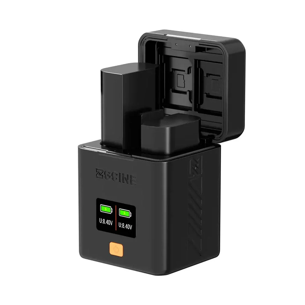 ZGCine PS-BLK22 Dual Charging Case For Panasonic LUMIX DMW-BLK22 Battery USB-C PD Input