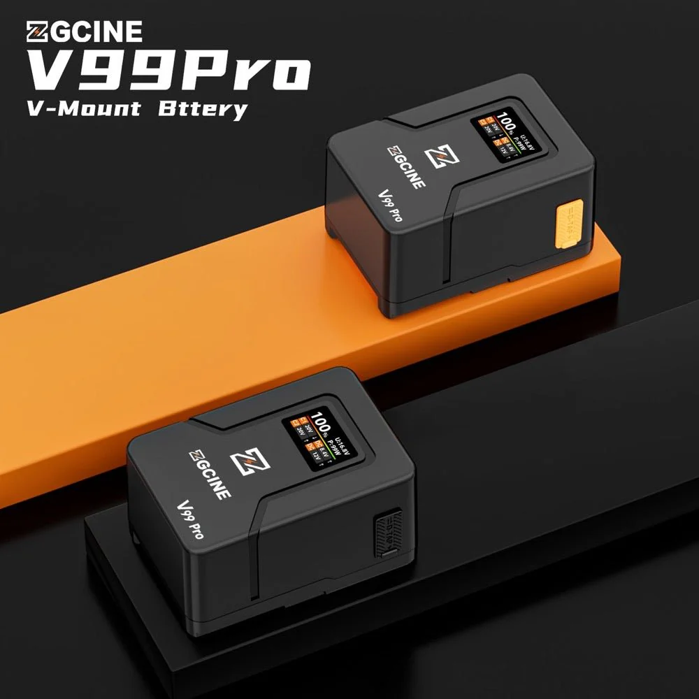 ZGCine ZG-V99PRO 99W V-Mount Battery w/ PD100W, Multi-Ports & Smart Display - Image 7