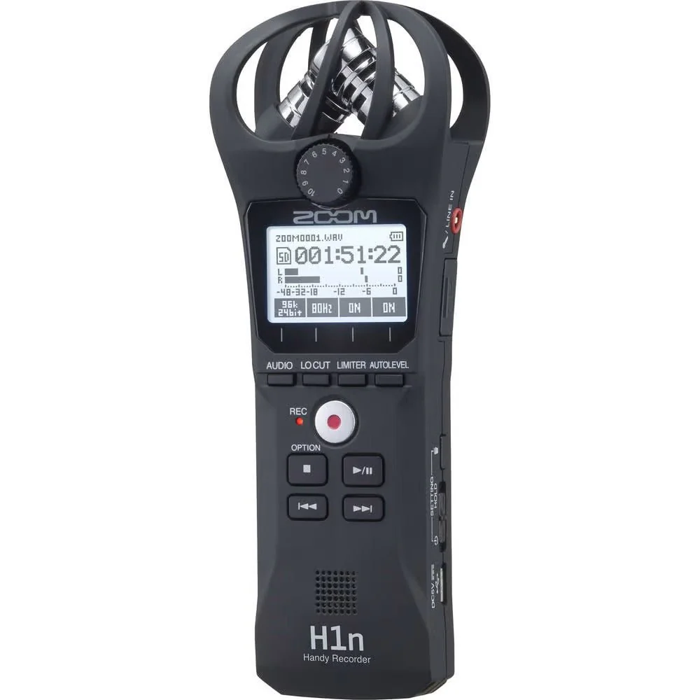 Zoom H1n-VP VALUE PACK Portable Field Recorder w/ X/Y Stereo Pickup - Image 4