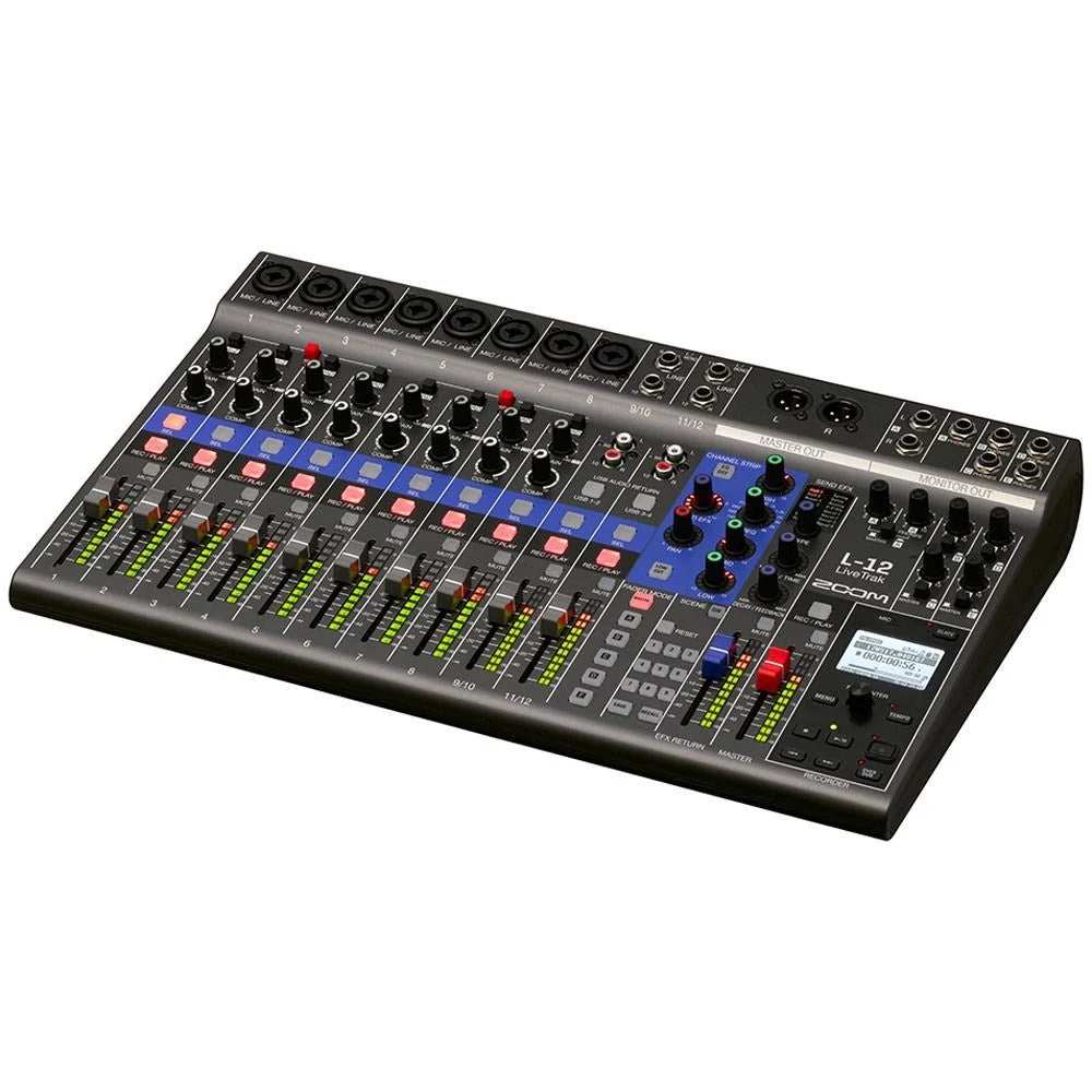 Zoom LiveTrak L-12 12Ch Digital Mixer / Recorder 14-in / 4-out USB Audio interface - Image 4