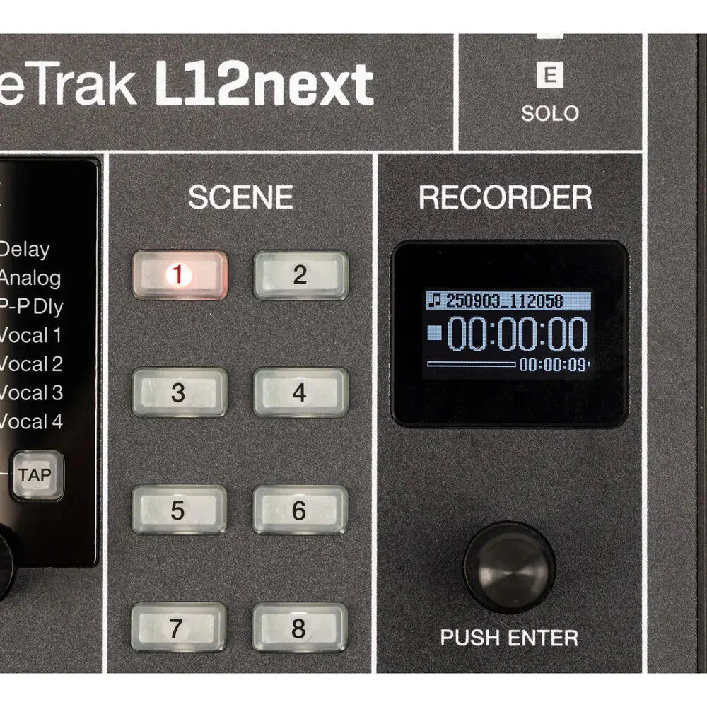 Zoom LiveTrak L12Next 12 Ch Digital Mixer & 32Bit Float Multitrack Recorder - Image 8