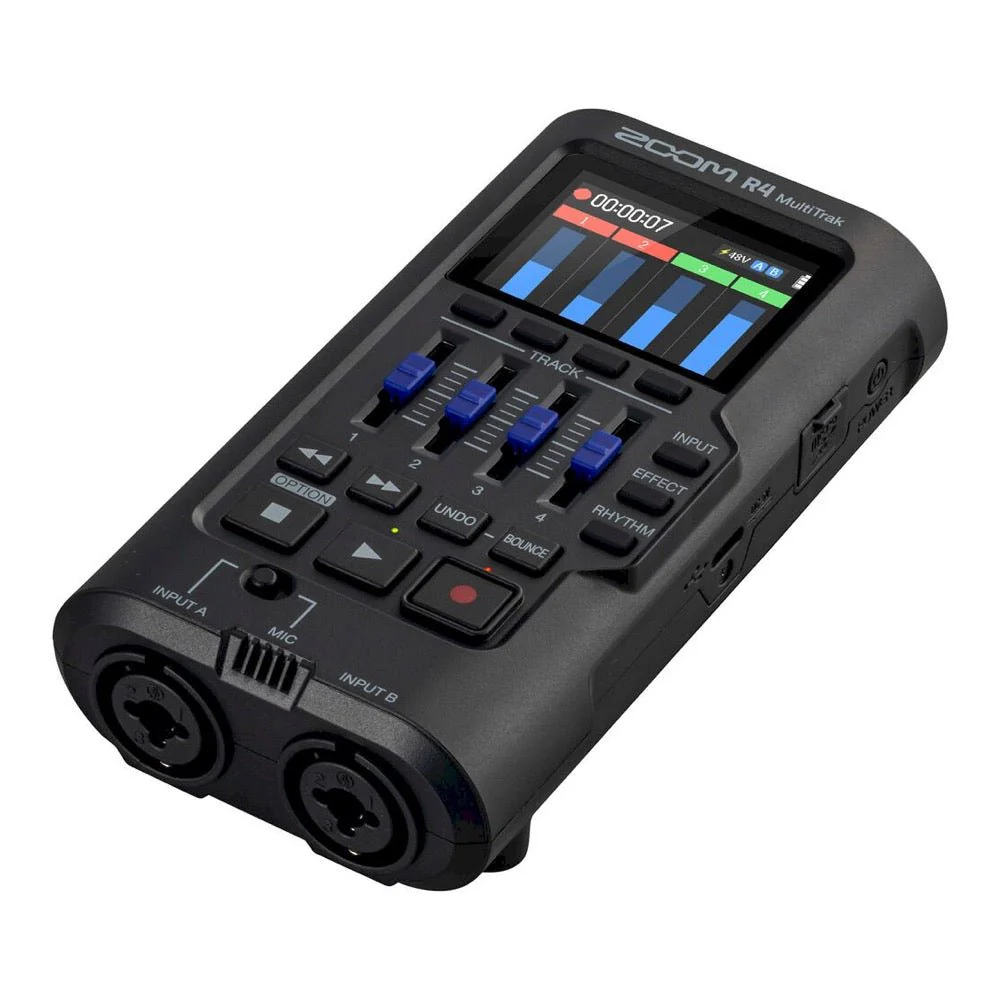 Zoom R4 MultiTrak 32-Bit Float 4-Tack Mixer & Recorder w/ 2x XLR Combo & Built-in Mic - Image 3